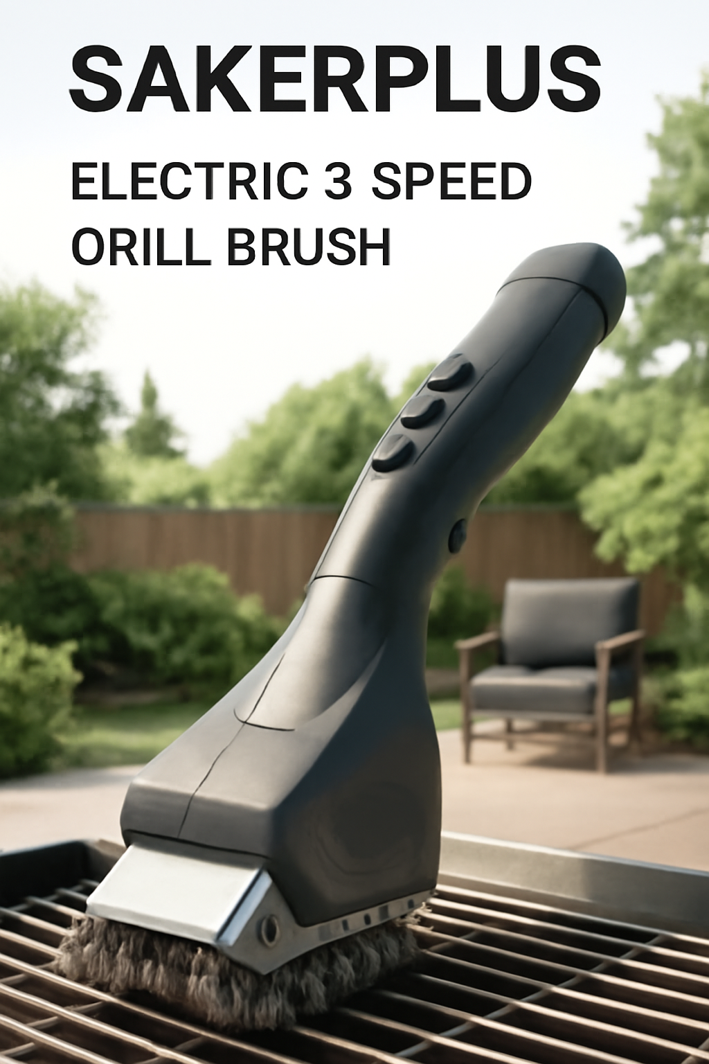 Sakerplus Electric Grill Brush - Mobile Hero Banner